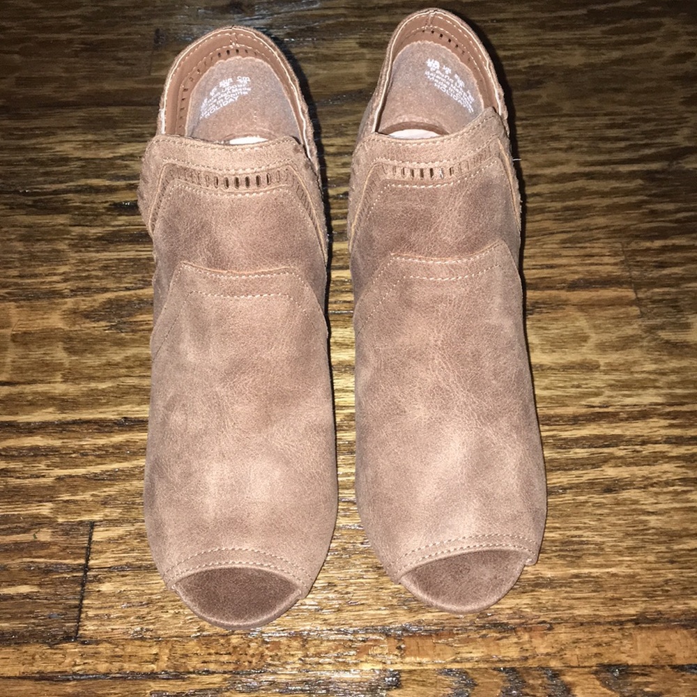 Fergalicious Peep Toe Booties